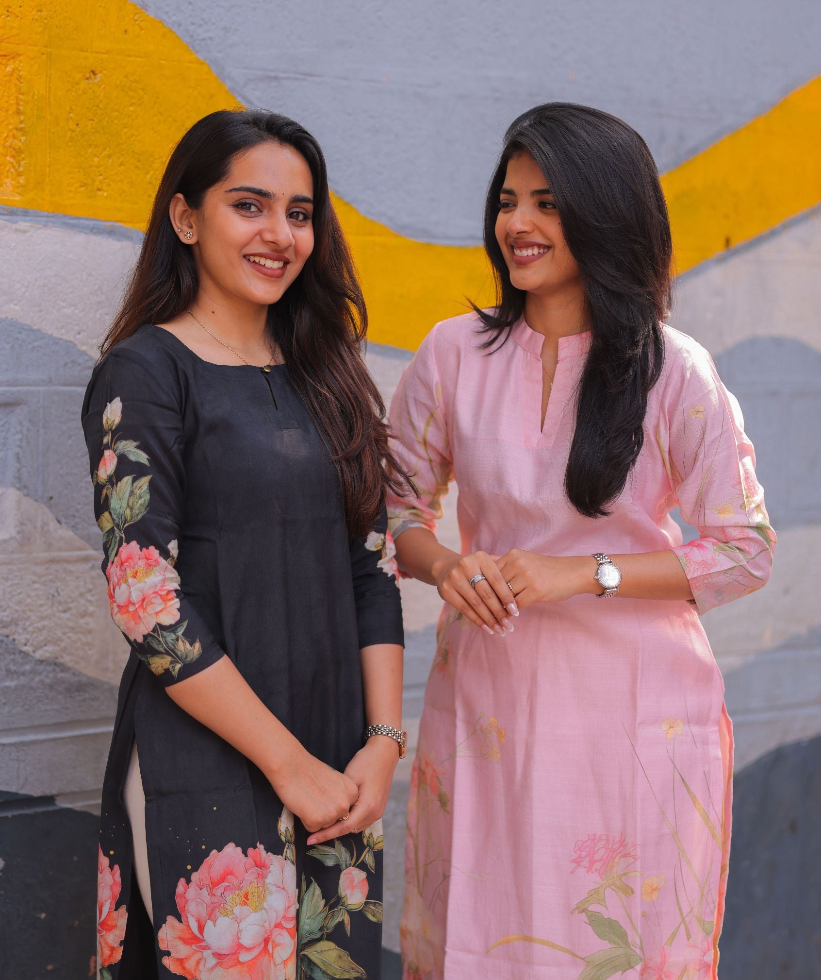 Rosé Garden Siberian Silk Kurti – Elegant Casual Style - image 3