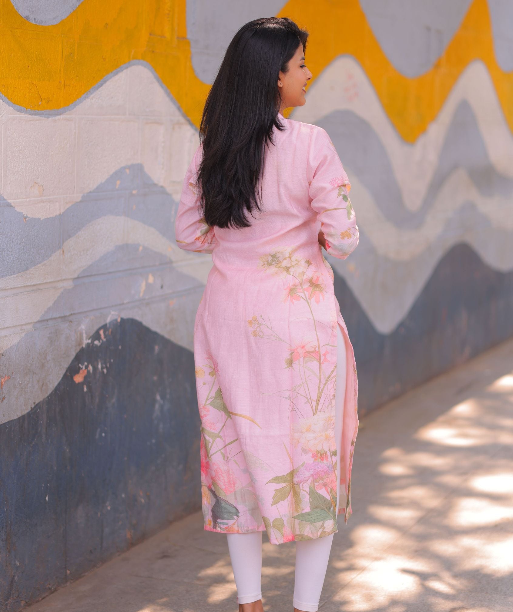 Rosé Garden Siberian Silk Kurti – Elegant Casual Style - image 7